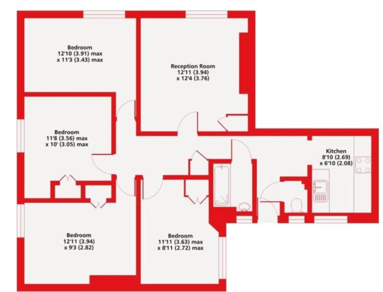 Cosy 4-Bedroom Apartment Next To Borough London Exterior photo